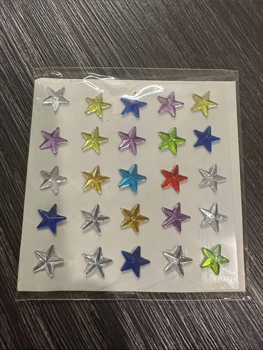 Assorted Multicolor Body/Nail Art Jewel Stickers - Decorative Gems Pack